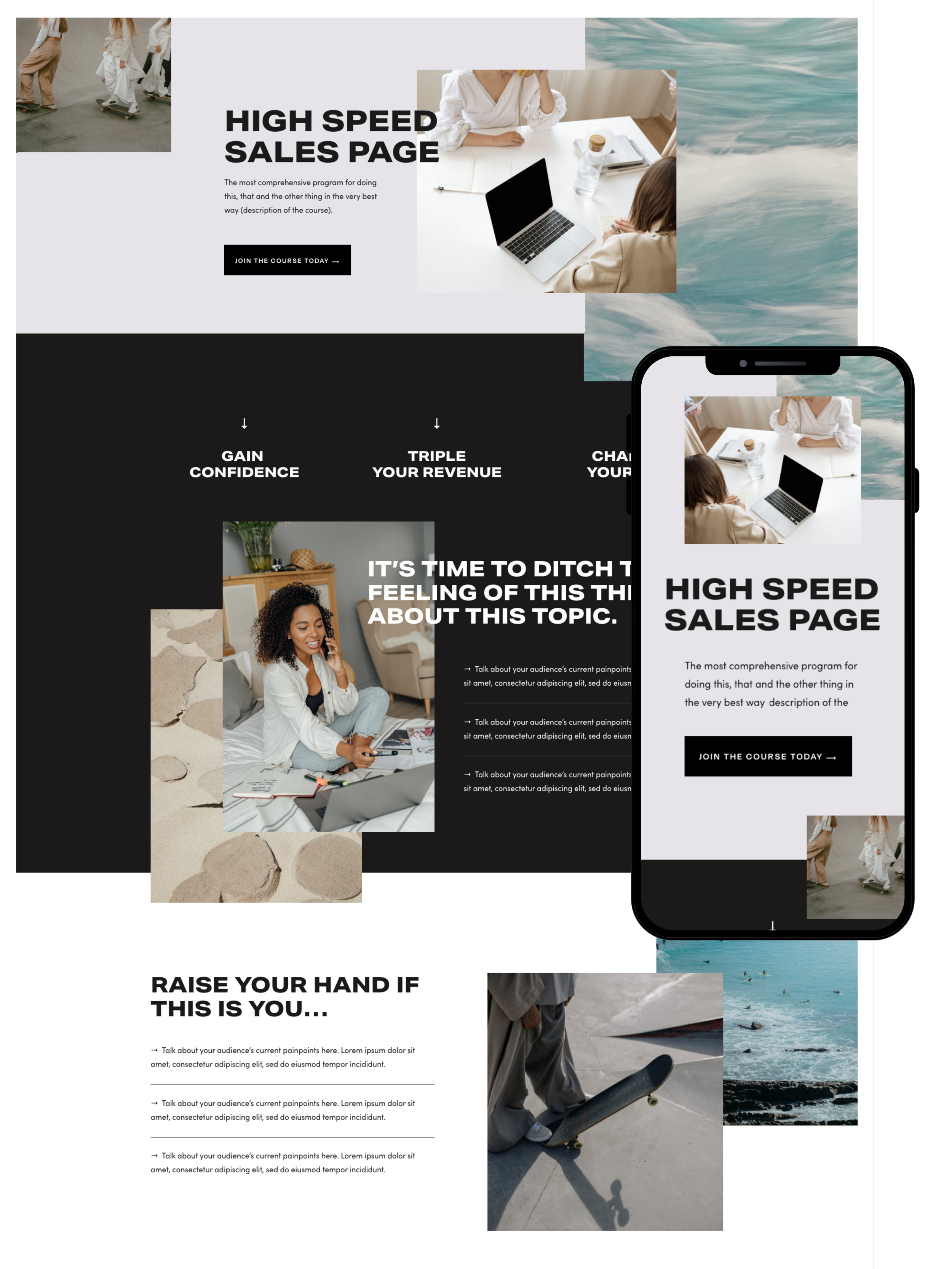 Sales Page Design | Elite Launch Design - Create in Bangkok for Higher Conversions